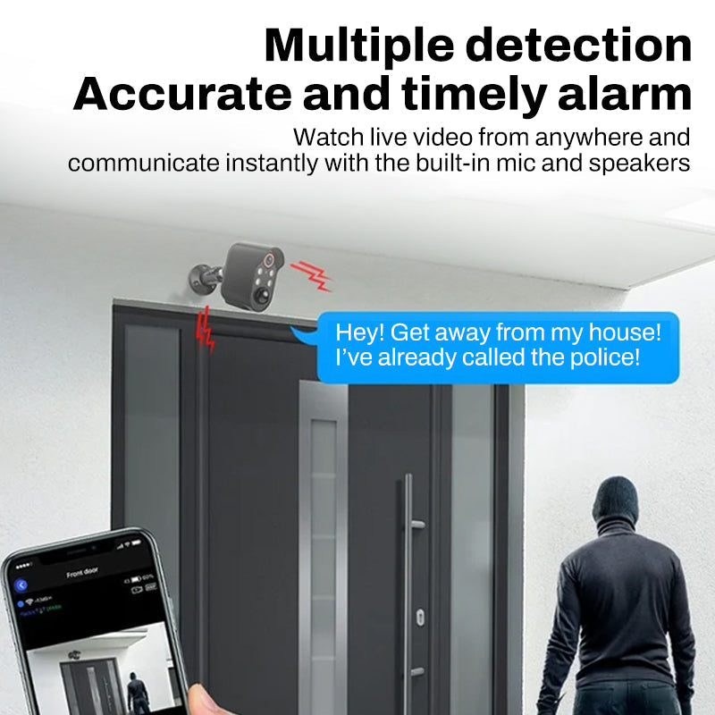 🌞 Wireless night vision camera – Smart security around the clock!