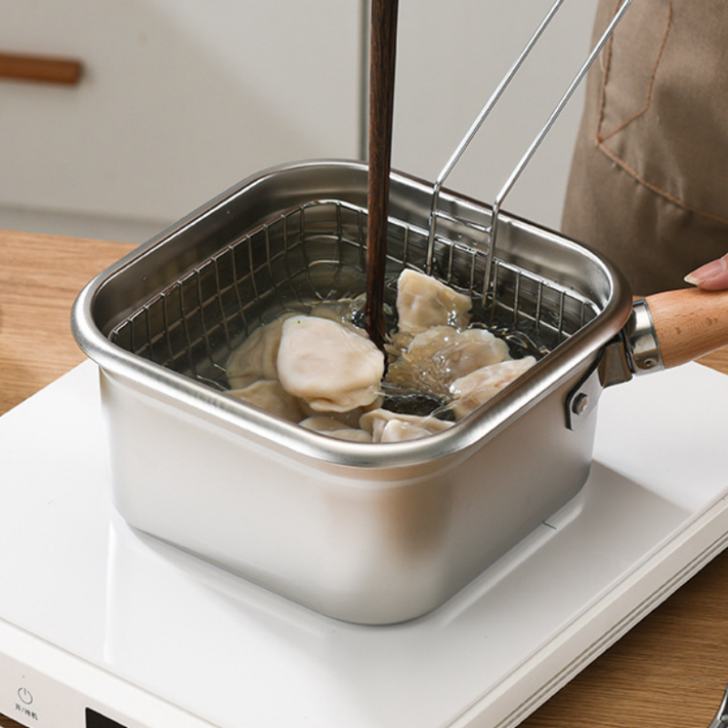 🫕Multi-Function Frying Cooker Set - Fryer, Cooker, Fresh Keeping & Vegetables Washing