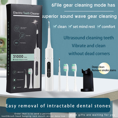 ⏳ 💥Hot Sale For 50% 0FF💥🦷✨Smile Brighter - Pro Ultrasonic Teeth Cleaner with Multi-Speed Control
