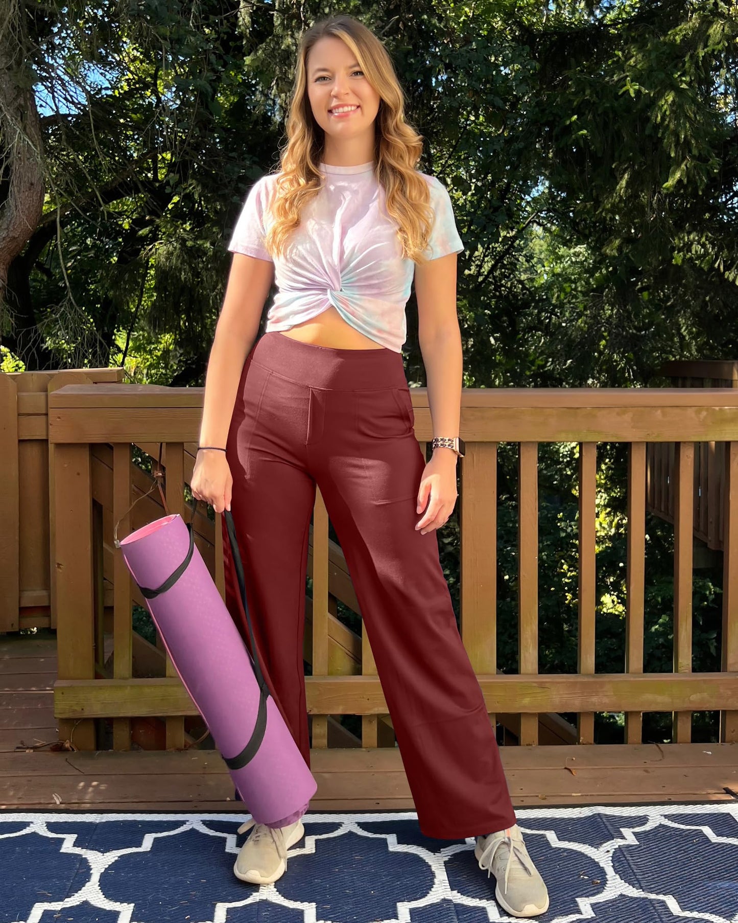 🔥Hot Sale 50% Off🔥Women's High Waist Stretch Casual Yoga Wide Leg Pants