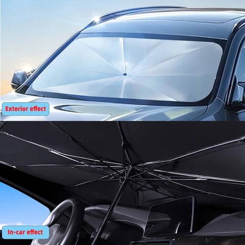 🚗 50% OFF NOW ! ☀️ Car Sunshade – Effective Heat Insulation, UV Block & Easy Foldable Auto Windshield Protector
