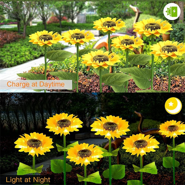 🌻 Sunflower Solar Lights – Glowing Decor for Garden ✨🌿【Hurry Up】