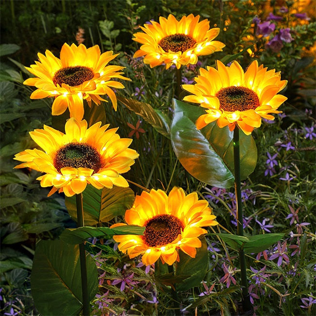 🌻 Sunflower Solar Lights – Glowing Decor for Garden ✨🌿【Hurry Up】