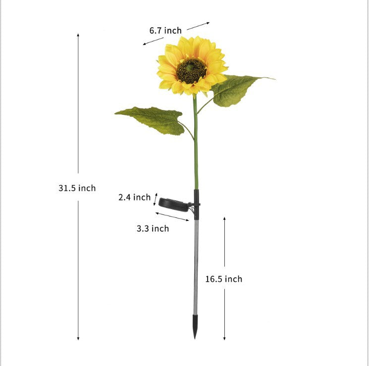 🌻 Sunflower Solar Lights – Glowing Decor for Garden ✨🌿【Hurry Up】