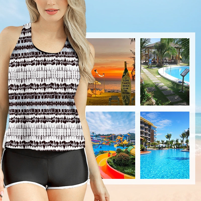 Women's Comfortable Printed Bikini 3-Piece Set