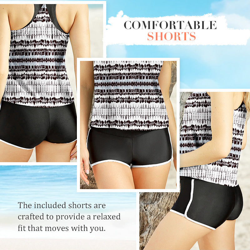 Women's Comfortable Printed Bikini 3-Piece Set