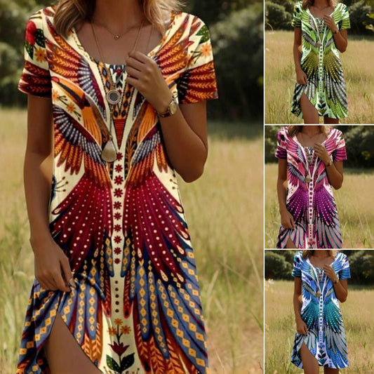 👗Women’s Floral Short Sleeve Dress🌸