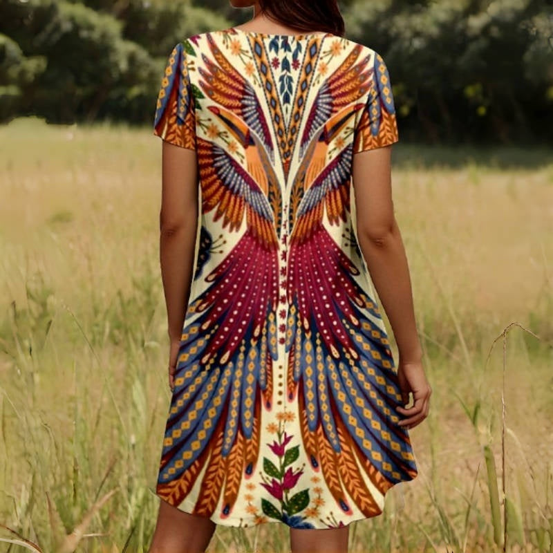 👗Women’s Floral Short Sleeve Dress🌸