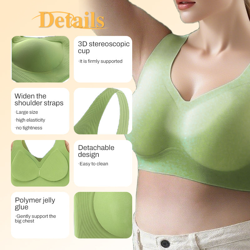 Breathable Soft Seamless Tank-Style Bra