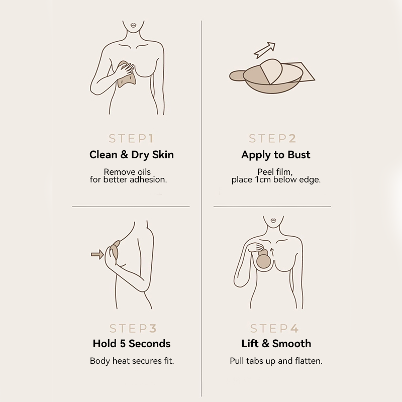 Buy 1 Get 1 Free✨Seamless Adhesive Nipple Covers – Invisible Lift & All-Day Hold