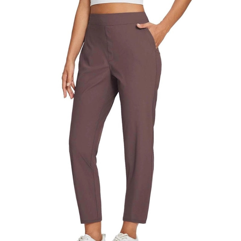 🔥Last Day Sale 50% OFF⏰👖🍃Women's Elastic High-Waist Pants - Secure Pockets, Slim Fit🎁