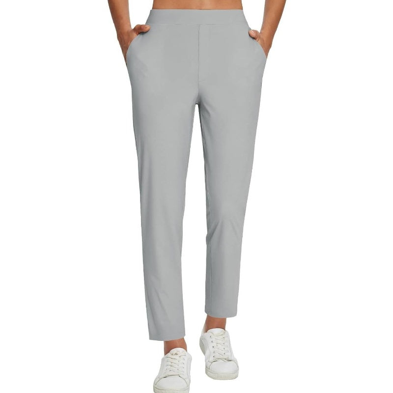 🔥Last Day Sale 50% OFF⏰👖🍃Women's Elastic High-Waist Pants - Secure Pockets, Slim Fit🎁
