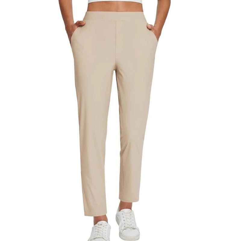 🔥Last Day Sale 50% OFF⏰👖🍃Women's Elastic High-Waist Pants - Secure Pockets, Slim Fit🎁