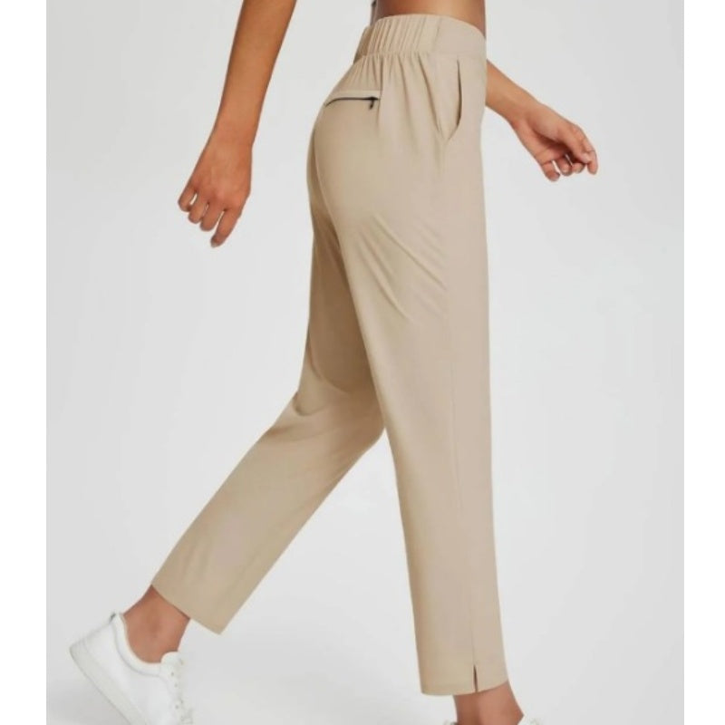 🔥Last Day Sale 50% OFF⏰👖🍃Women's Elastic High-Waist Pants - Secure Pockets, Slim Fit🎁