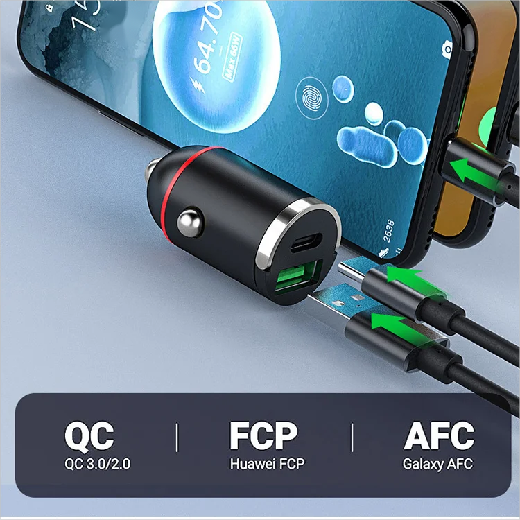 🔥2-Port Compact Fast Charger for Car