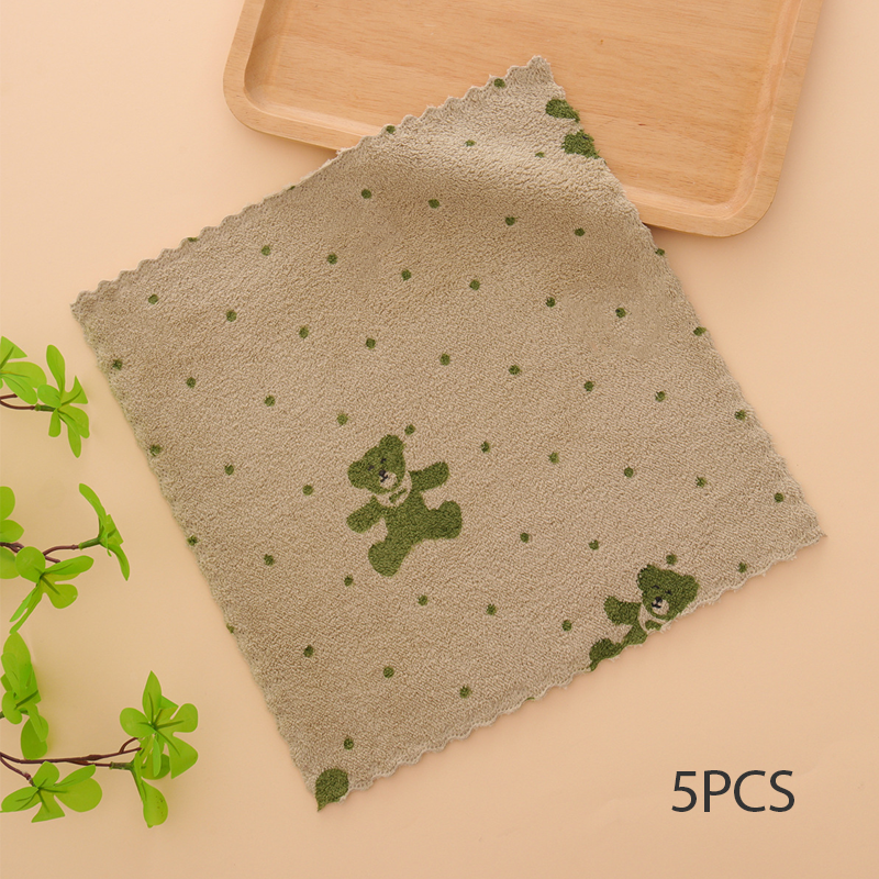 🏆LAST DAY HOT SALE 49% OFF!!🔥Buy More Save More🎉5PCS Coral Flannel Dish Towels for Home Use