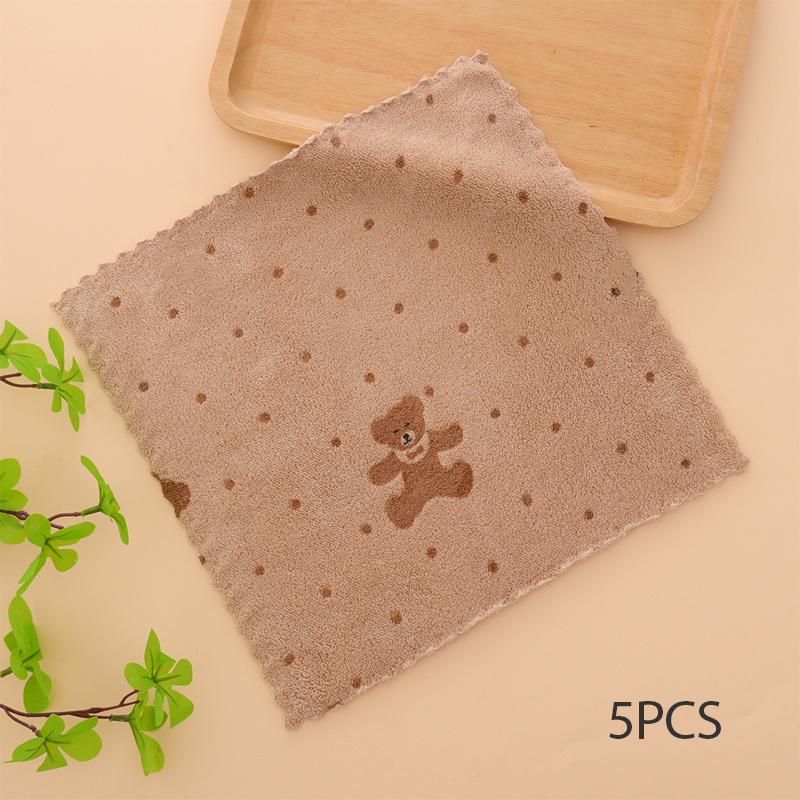 🏆LAST DAY HOT SALE 49% OFF!!🔥Buy More Save More🎉5PCS Coral Flannel Dish Towels for Home Use