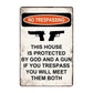 Retro Man Cave Sign Stickers for Wall Decor