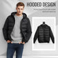 Men's Windproof Padded & Hooded Jacket