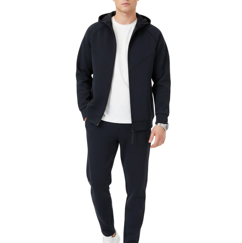 Men's Hooded Zip-Up Tracksuit Set