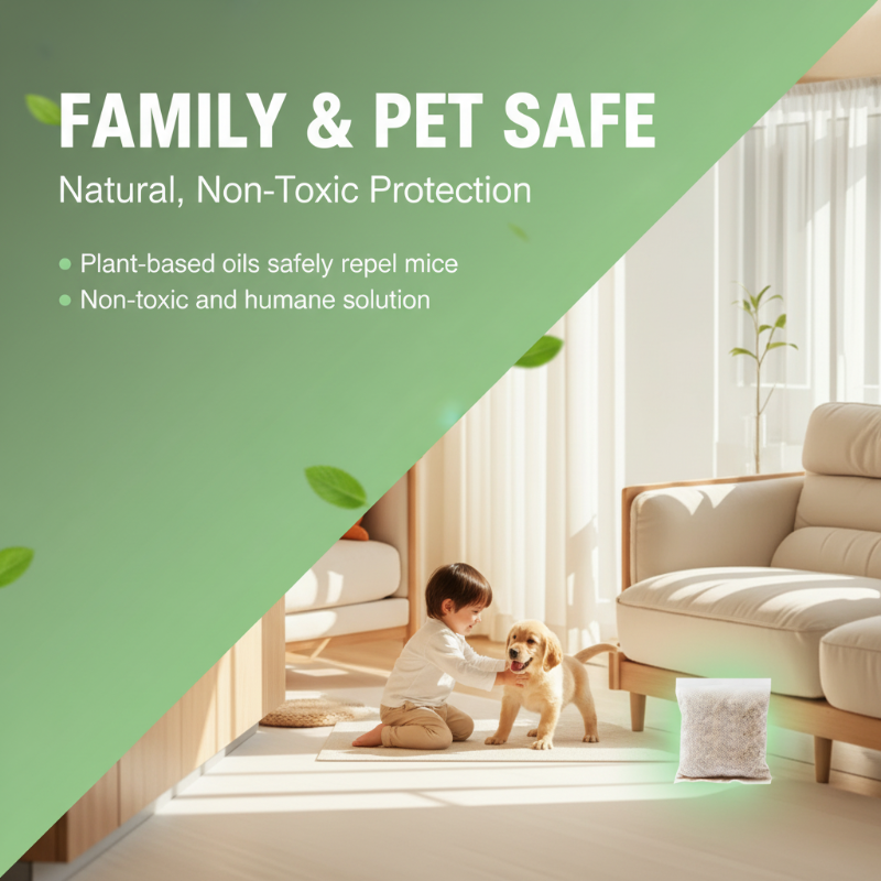 Long-Lasting Mouse Repellent Bags