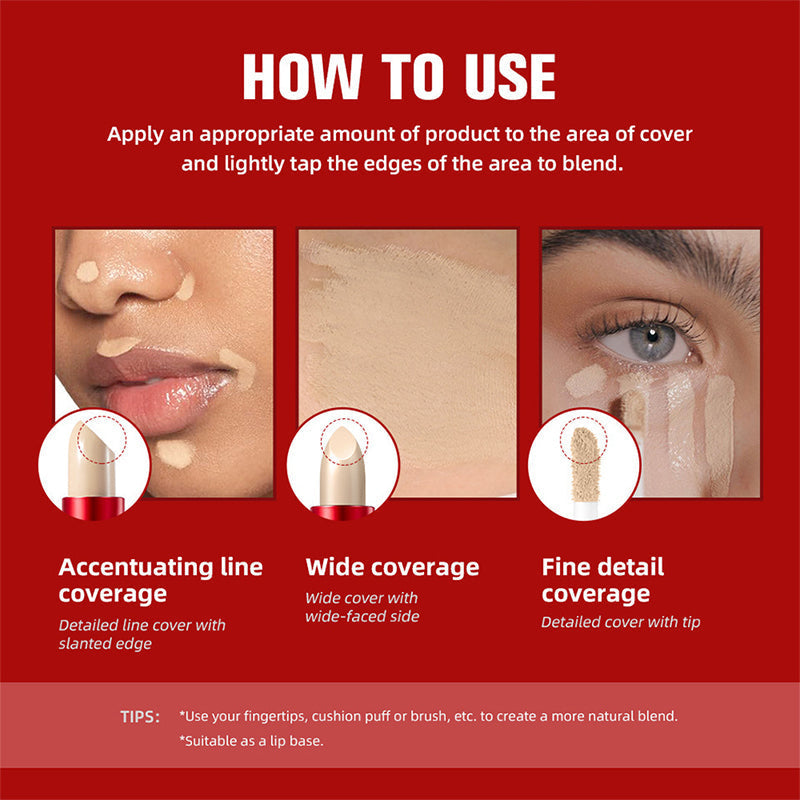 ✨Buy 1 Get 1 Free✨Dual-Ended Long-Lasting Lightweight Concealer