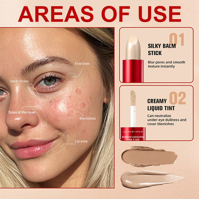 ✨Buy 1 Get 1 Free✨Dual-Ended Long-Lasting Lightweight Concealer