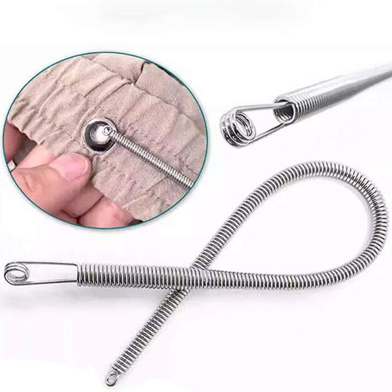 🔥 BUY 1 GET 1 FREE ! 💫 Multi-Function Foldable Spring Drawstring Threader Tool – Easy to Use, Portable & for Cords, Wires & Laces ⚡