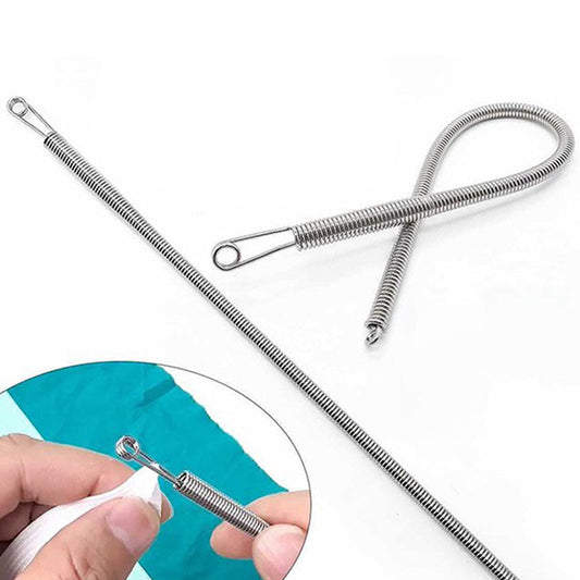 🔥 BUY 1 GET 1 FREE ! 💫 Multi-Function Foldable Spring Drawstring Threader Tool – Easy to Use, Portable & for Cords, Wires & Laces ⚡