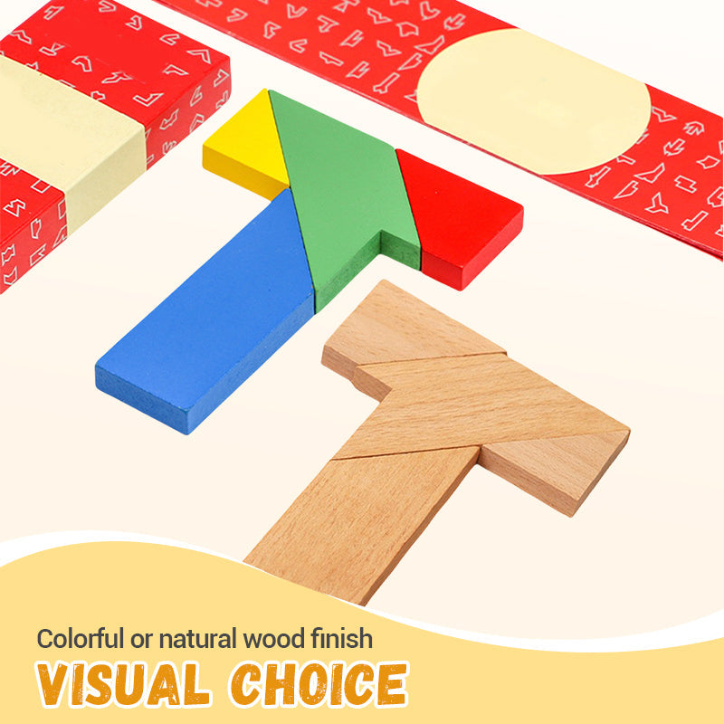 🔥T-Shaped Wooden Puzzle - Brain-Boosting Educational Toy | 44% OFF for a Limited Time + Save More When You Buy More