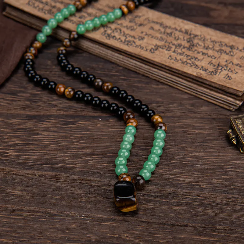✨Bohemian Natural Stone Beaded Necklace