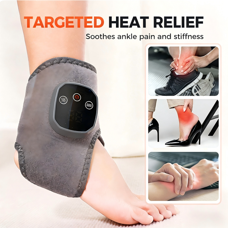 Value Bundle: Portable Ankle Massager with Heat & Vibration + Gua Sha Board