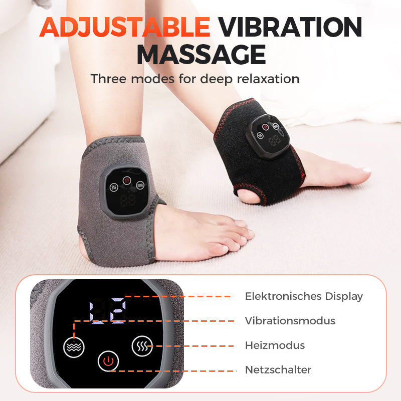 Value Bundle: Portable Ankle Massager with Heat & Vibration + Gua Sha Board