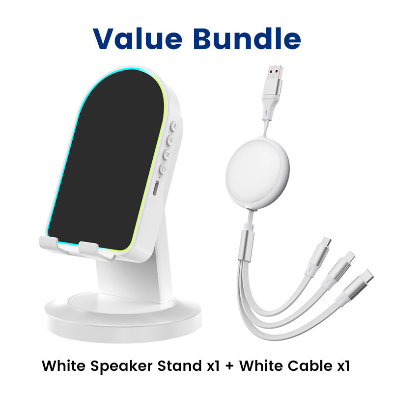 Value Bundle: Multi-Functional Wireless Sensor Speaker Stand + Cable