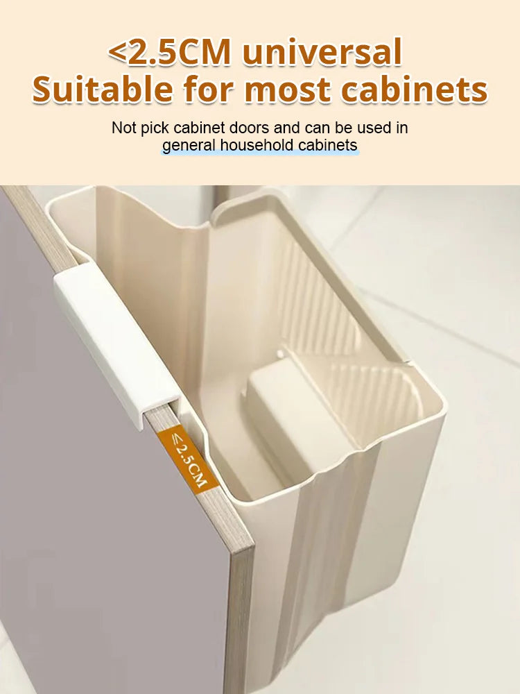 🥡Limited-time 50% off🥦Folding Hanging Kitchen Waste Trash Can🗑️