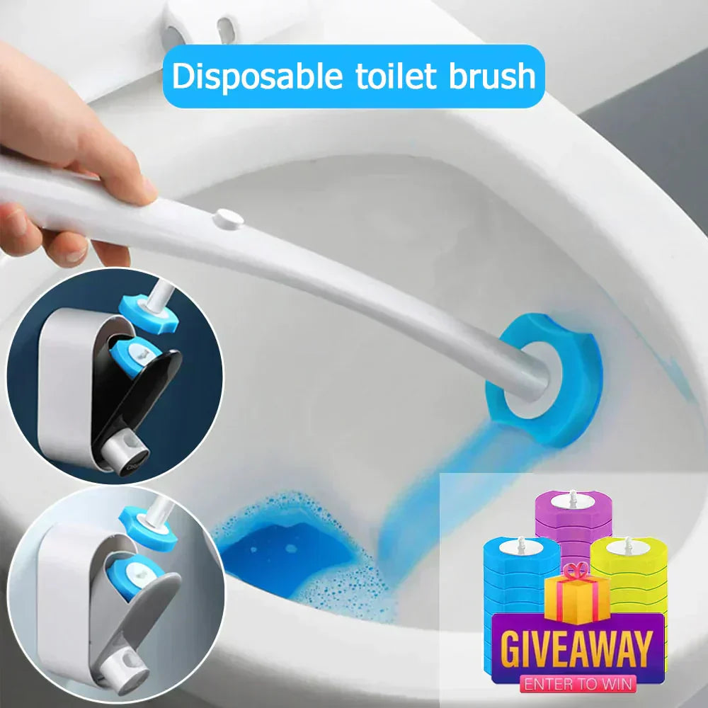 🔥ON SALE 49%OFF🎉2026 New Disposable Toilet Brush, Hygienic Disposable Cleaning Brush for Bathroom