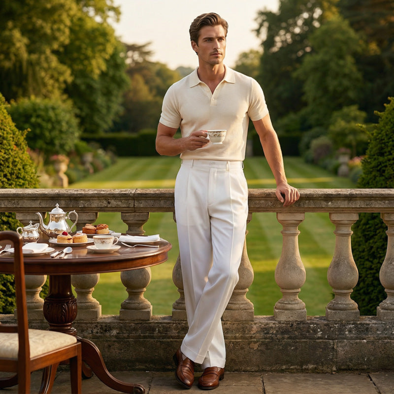 💎 50% OFF! 💎 Men’s Casual Pleated Wide-Leg Pants – Breathable Polyester, Modern Silhouette & Functional Pockets 👖✨