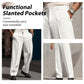 💎 50% OFF! 💎 Men’s Casual Pleated Wide-Leg Pants – Breathable Polyester, Modern Silhouette & Functional Pockets 👖✨