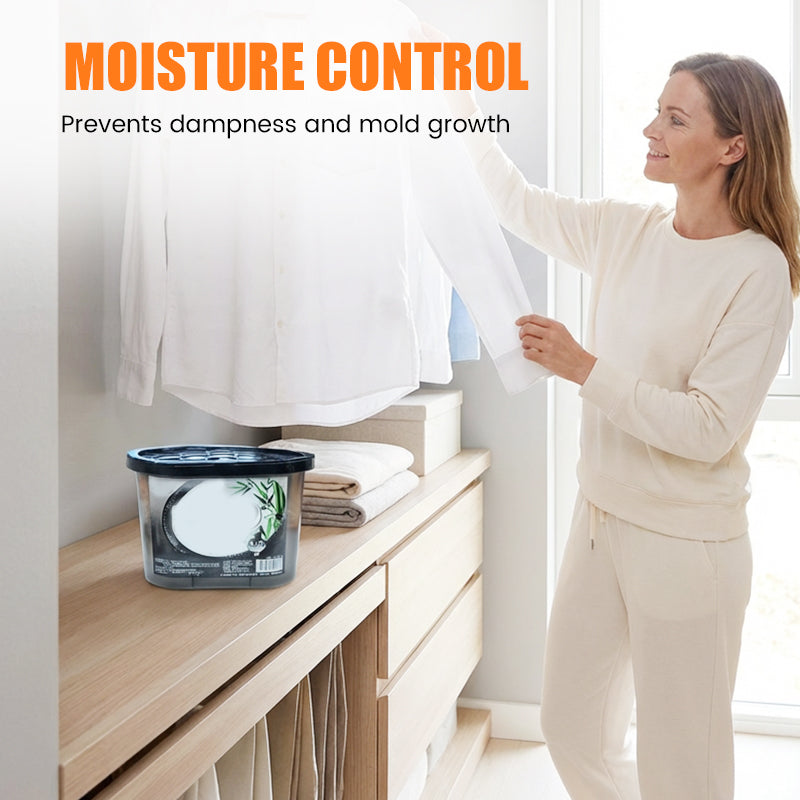 🌧️ HOT SALE! ⚡ Moisture Absorber for Closets and Home – Effective Dehumidification, Prevents Mold & Mildew, Odor Neutralizing, Safe for Wardrobes & Rooms 🧺