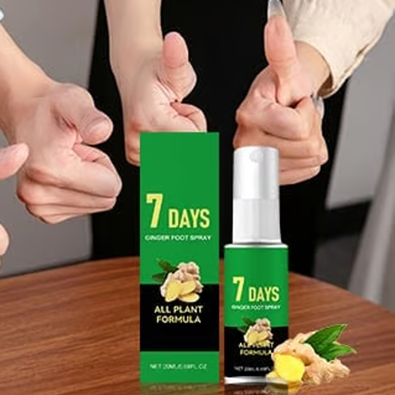 🔥LAST DAY - BUY 1 GET 1 FREE!🏆FootGlow 7-Day Ginger Foot Exfoliating Spray🌿Fast Shipping 🚚💨