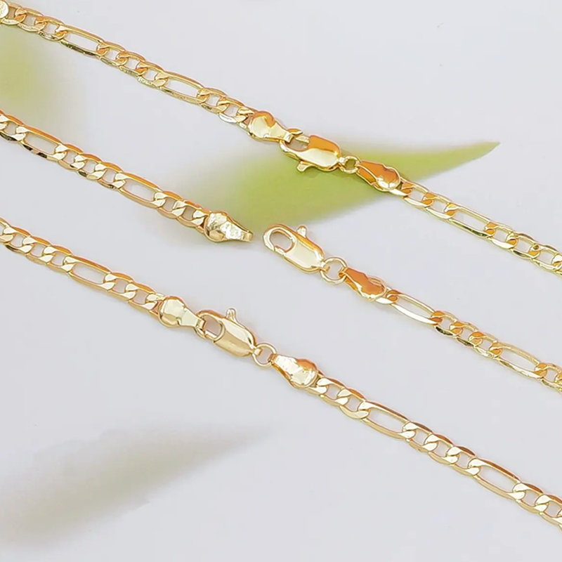 💎 50% OFF! 💎 Figaro Link Bracelet – Unisex Gold-Tone Chain with Religious Icons, Durable & Hypoallergenic (3 Finishes) ⛓️🙏