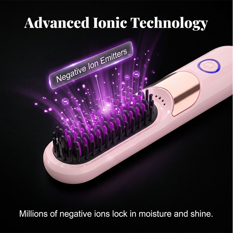 3-Temp Anti-Scald Ionic Hair Straightening Comb