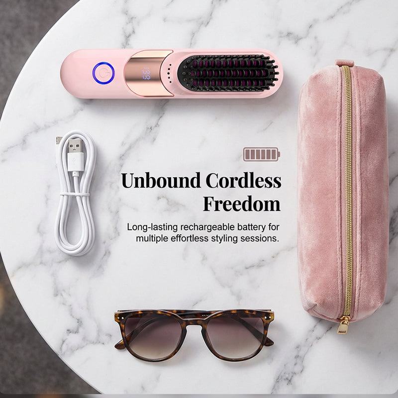 3-Temp Anti-Scald Ionic Hair Straightening Comb