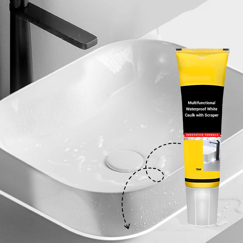 ⏰️Limited Time 50% Off! Waterproof Caulk with Scraper – 95% Users Choose!