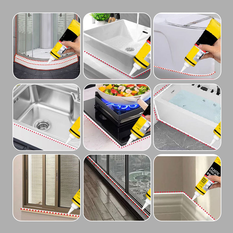 ⏰️Limited Time 50% Off! Waterproof Caulk with Scraper – 95% Users Choose!