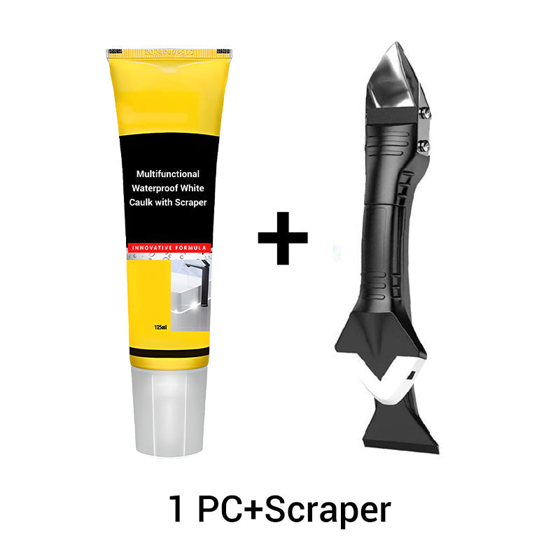 ⏰️Limited Time 50% Off! Waterproof Caulk with Scraper – 95% Users Choose!