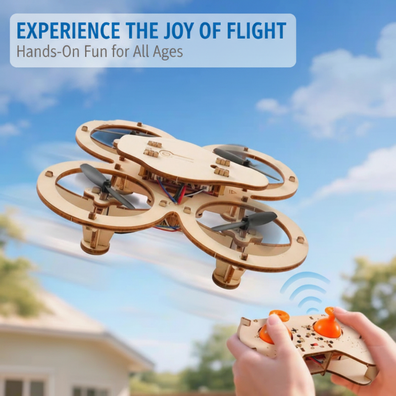 Build Your Own Drone! Kids Love This DIY Wooden Kit 🚁