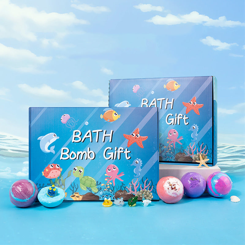 🛁 Natural Bath Bombs for Kids with Mega Bubbles & Surprise Inside 🥚✨