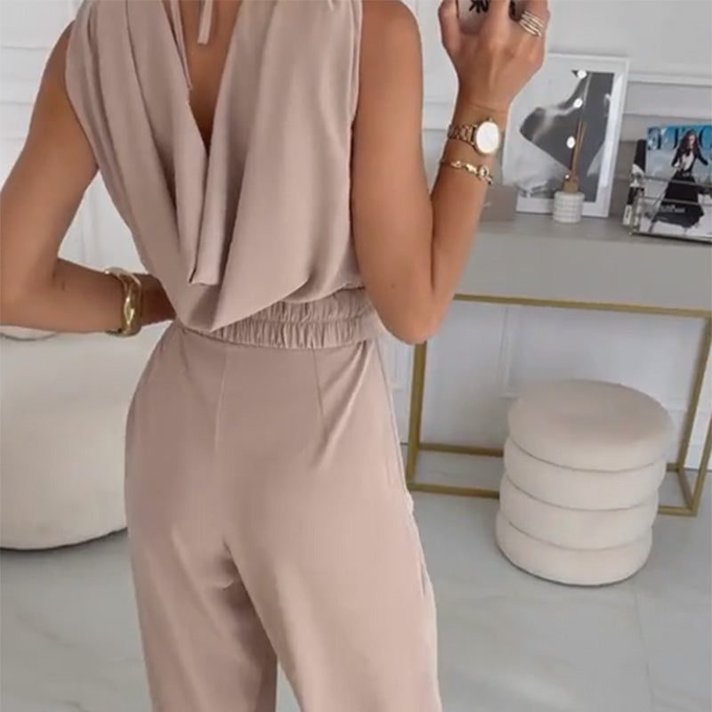 🎉Limited Sale 50%Off🎉Women's Floral-Embellished Sleeveless Jumpsuit