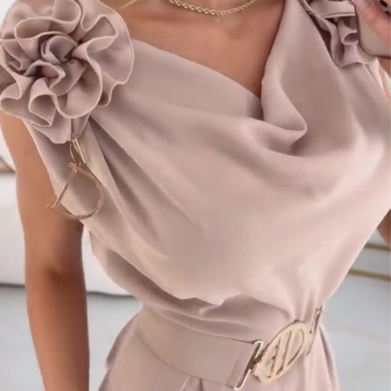 🎉Limited Sale 50%Off🎉Women's Floral-Embellished Sleeveless Jumpsuit